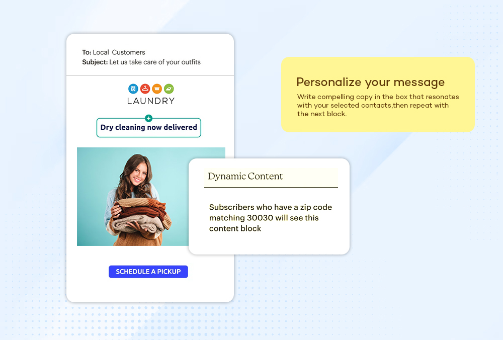 Mailchimp personalisation feature